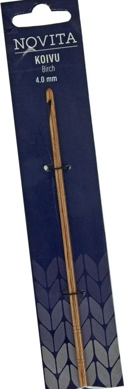 Novita Käsityötarvikkeet>Virkkuukoukku Koivu 15 Cm 4 Mm