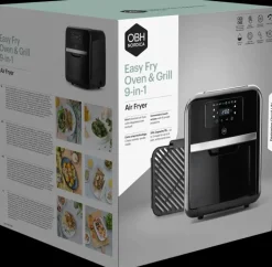 OBH Nordica Kypsentäminen<Easy Fry Oven & Grill 9 In1 -Air Fyer/Miniuuni/Grilli