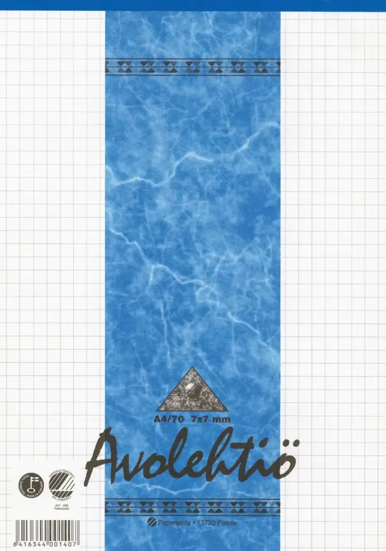 Paperipiste Paperitarvikkeet>Avolehtio A4/70 Nidottu