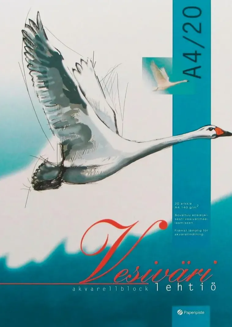 Paperipiste Paperitarvikkeet>Vesivarilehtio A4/20