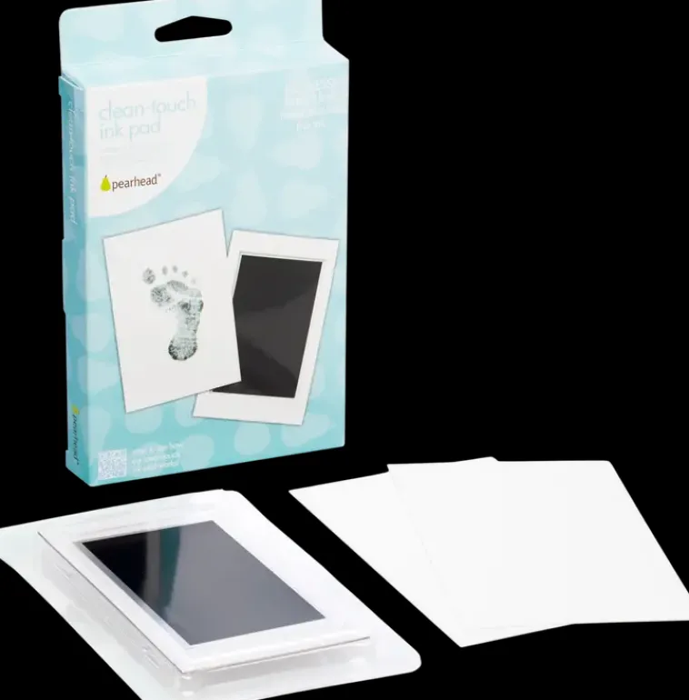 Pearhead Askartelutarvikkeet<Vauvan Jalan Ja Kaden Mustetaulu Vari Musta Clean Touch