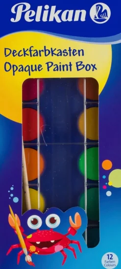 Pelikan Toimistotarvikkeet>Vesivarit 12 Kpl Ja Pensseli