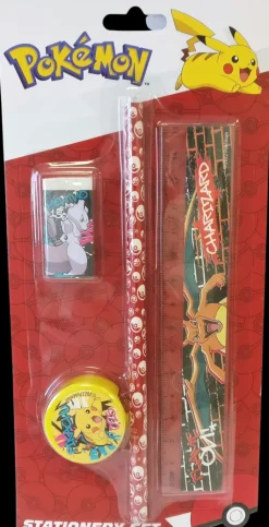 Pokemon Toimistotarvikkeet>4Os Kirjoitussetti, Sis. Lyijykyna, Viivain, Pyyhekumi, Teroitin