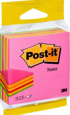 Post-it Paperitarvikkeet>Viestilappukuutio, Neonpinkki, 76 Mm X 76 Mm, 100% Pefc Ch18/0914