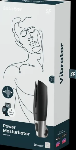 Satisfyer Seksivalineet<Power Masturbator Musta / Hopea