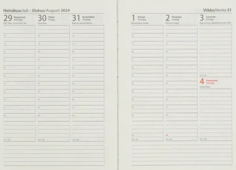 NNX Kalenterit>Poytakalenteri A5 Korkki