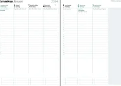 Ajasto Kalenterit>Poytakalenteri Color A5, Vihrea