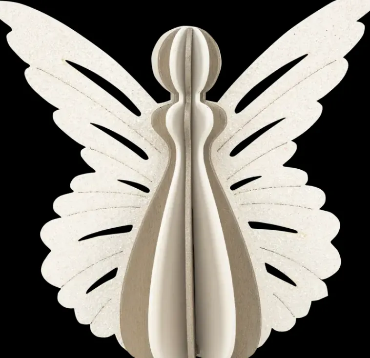 NNX Sesonkijuhlatarvikkeet>Poytakoriste Puuenkeli 13,5 Cm, Erilaisia