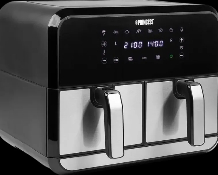 Princess Kypsentäminen<182074 Airfryer Tupla, 2X4L
