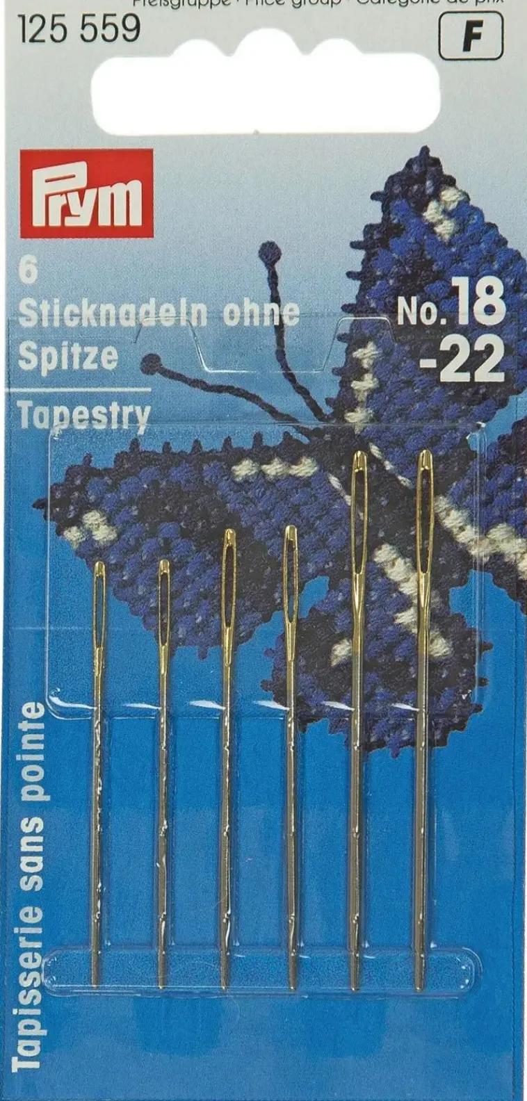 Prym Käsityötarvikkeet>Kanavaneulalajitelma 18-22 Tylppa