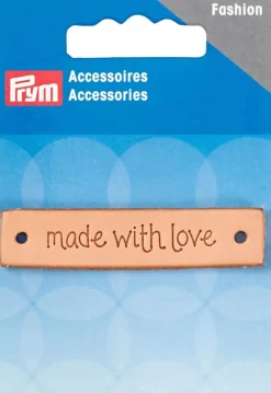 Prym Käsityötarvikkeet>Nahkamerkki Made With Love