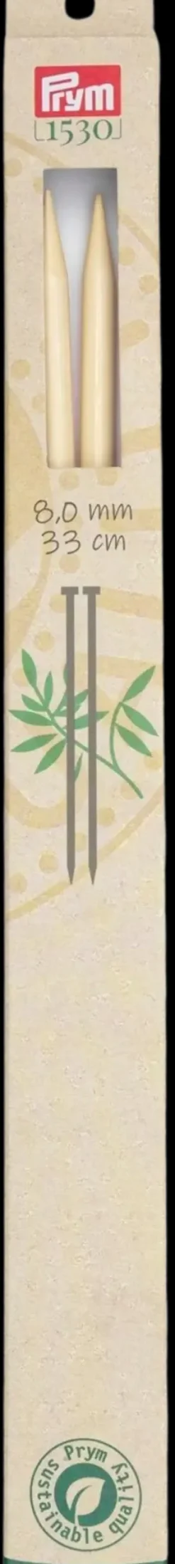 Prym Käsityötarvikkeet>Neulepuikko 8,0 33Cm Bambu