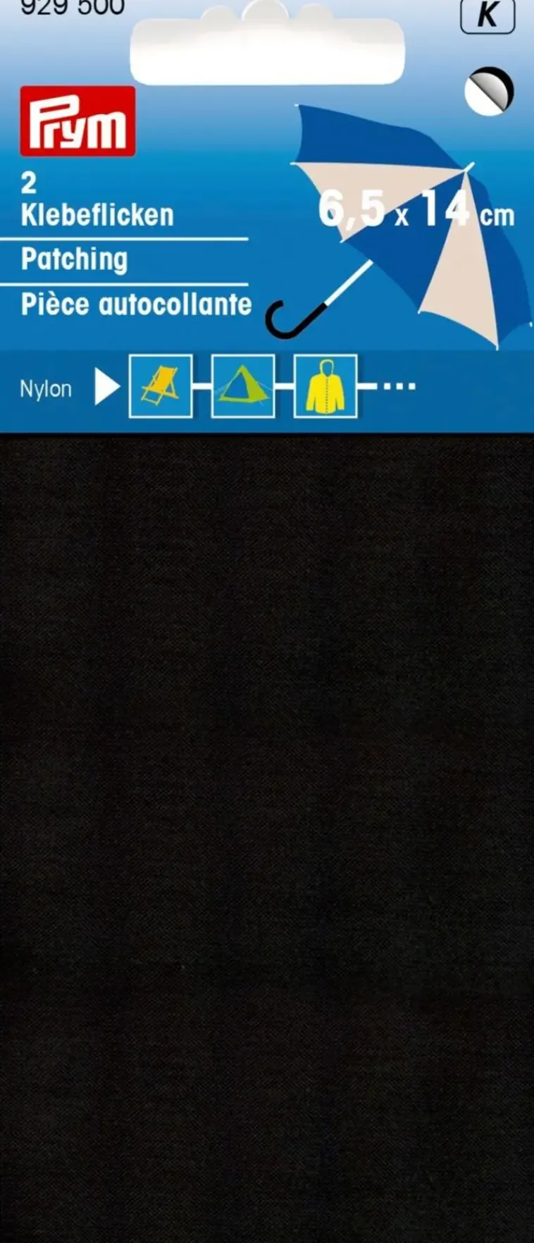 Prym Käsityötarvikkeet>Nylonpaikka Itseliimautuva 2Kpl 6,5X14Cm