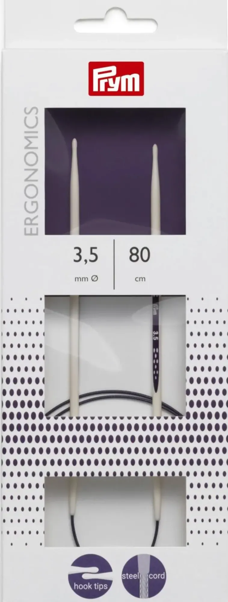 Prym Käsityötarvikkeet>Pyoropuikko Ergo 80Cm - 3,5 Mm