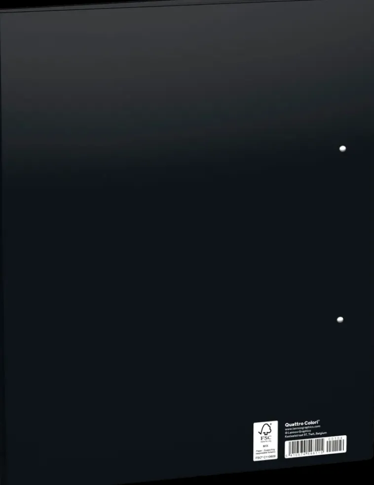 Quattro Color Paperitarvikkeet>Rengaskansio A4 Musta