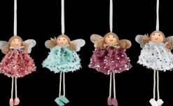 NNX Sesonkijuhlatarvikkeet>Roikkuva Koriste-Enkeli 16 Cm, Erilaisia