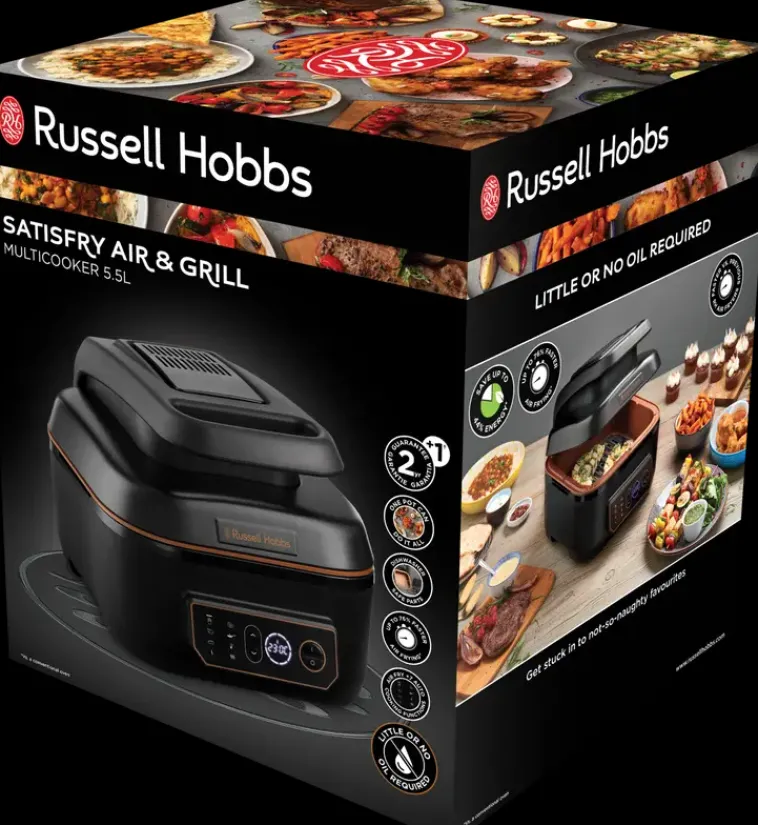 Russell Hobbs Kypsentäminen<Monitoimi Airfryer Satisfry Air & Grill 26520-56