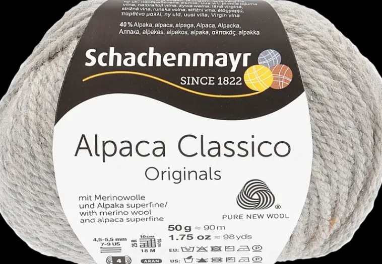 Schachenmayr Käsityötarvikkeet>Neulelanka Alpaca Classico 50G Harmaa