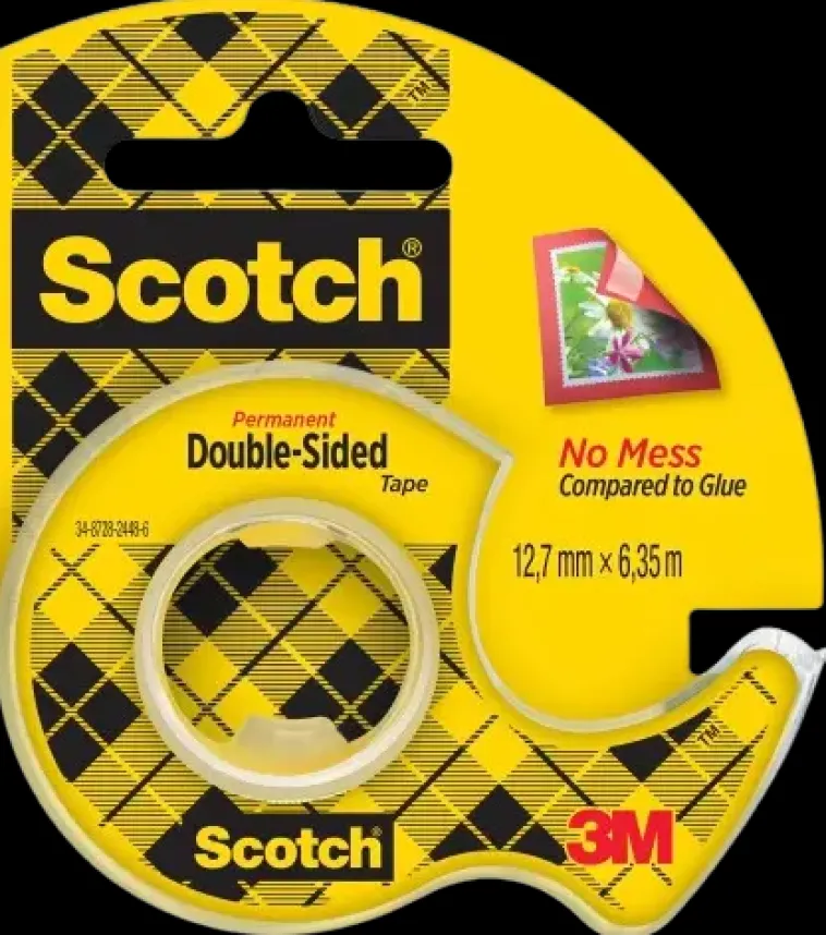3M Toimistotarvikkeet>Scotch® Kaksipuolinen Teippi 136D Uk-Noeu, 12,7 Mm X 6,3 M