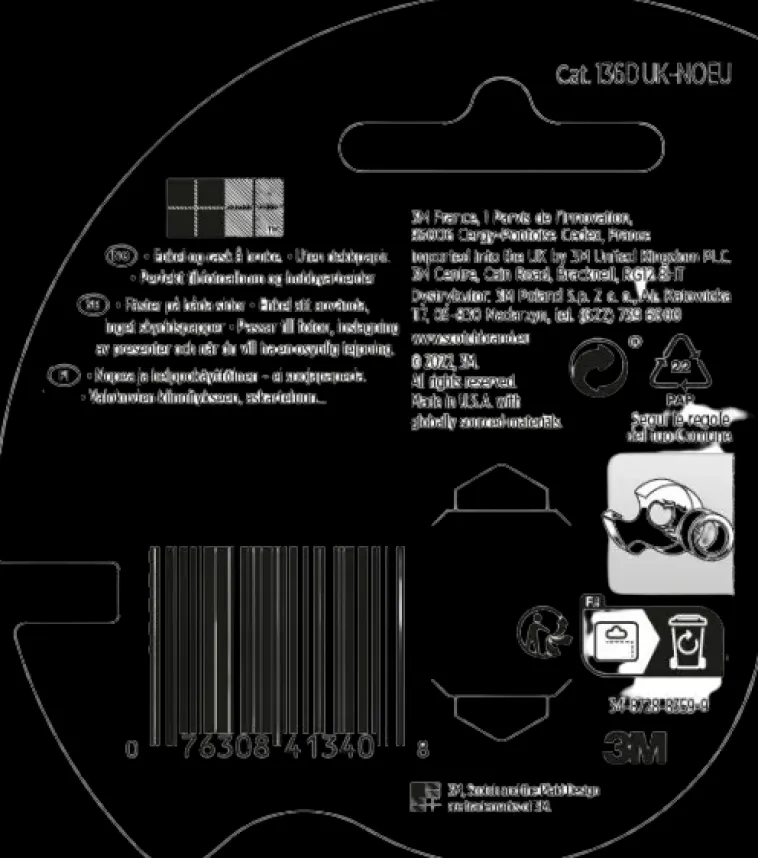 3M Toimistotarvikkeet>Scotch® Kaksipuolinen Teippi 136D Uk-Noeu, 12,7 Mm X 6,3 M