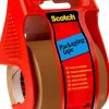3M Toimistotarvikkeet>Scotch-Pakkausteippi Kasitelineessa, Ruskea, 1 Rulla, 48 Mm X 20 M