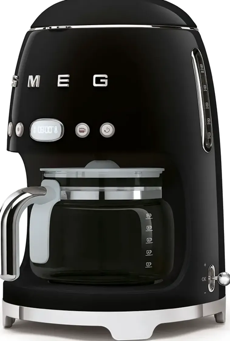 Smeg Kahvi Ja Tee<Dcf02Bleu Kahvinkeitin Musta