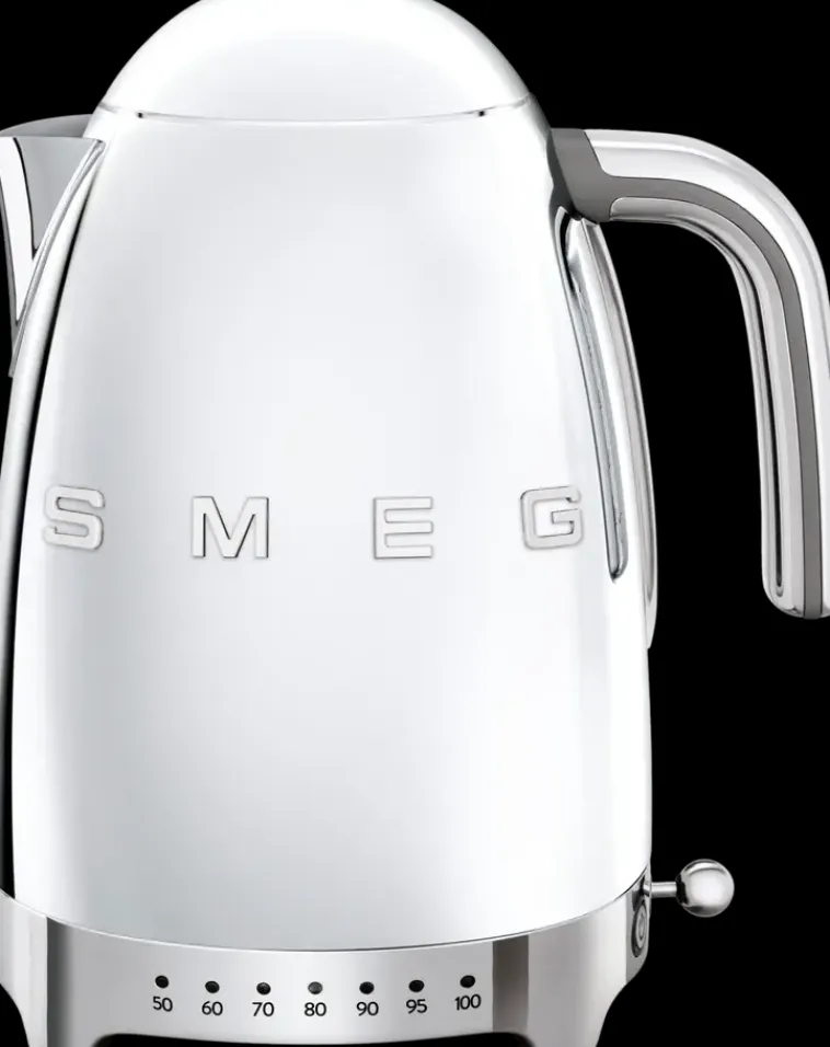 Smeg Kahvi Ja Tee<Kromi Vedenkeitin Lampotilansaadolla Klf04Sseu
