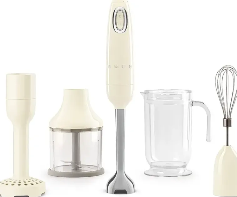Smeg Ruoanvalmistuskoneet<Sauvasekoitinsetti, Kermanvalkoinen