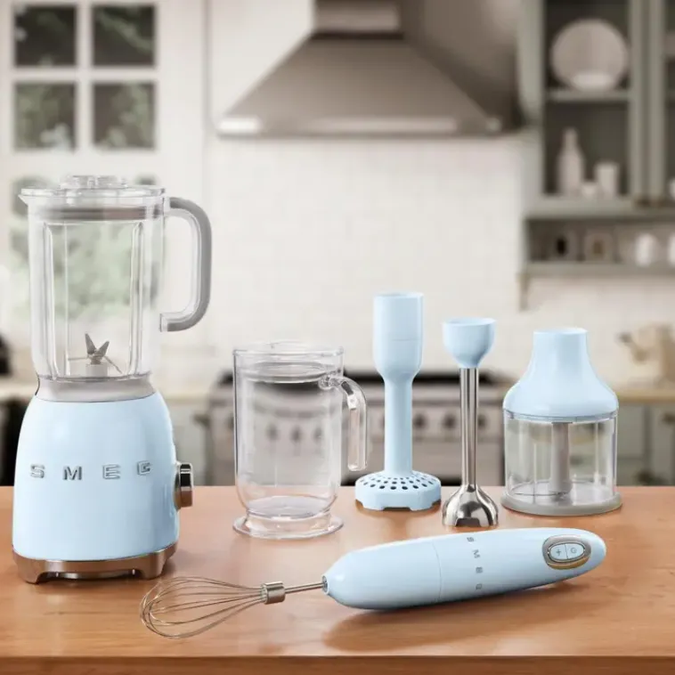 Smeg Ruoanvalmistuskoneet<Sauvasekoitinsetti, Vaaleansininen