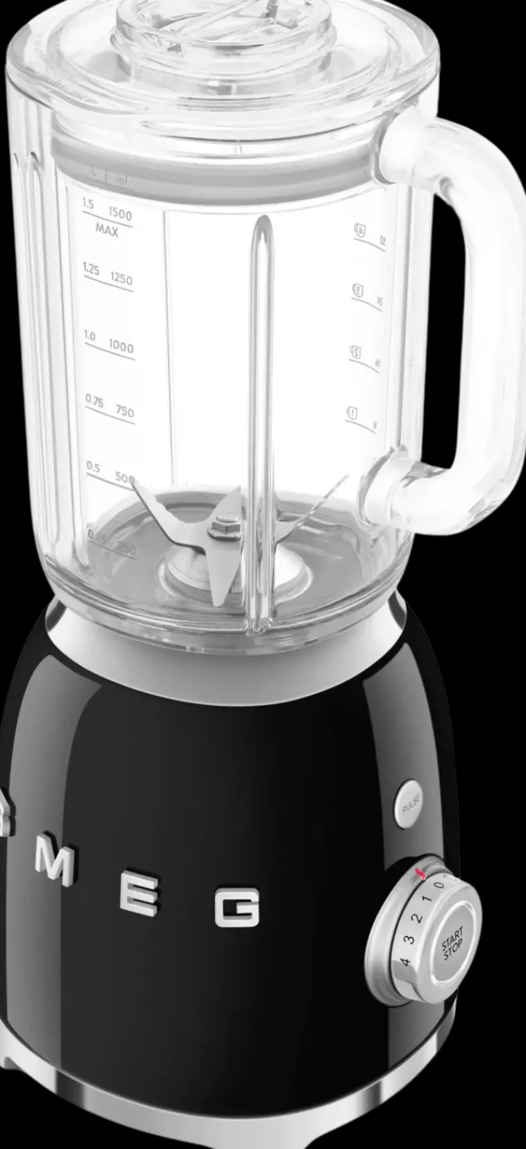 Smeg Ruoanvalmistuskoneet<Tehosekoitin Blf03Bleu, Musta