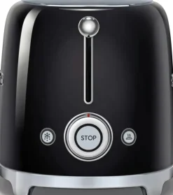 Smeg Kypsentäminen<Tsf01Bleu 2-Viipaleen Leivanpaahdin Musta
