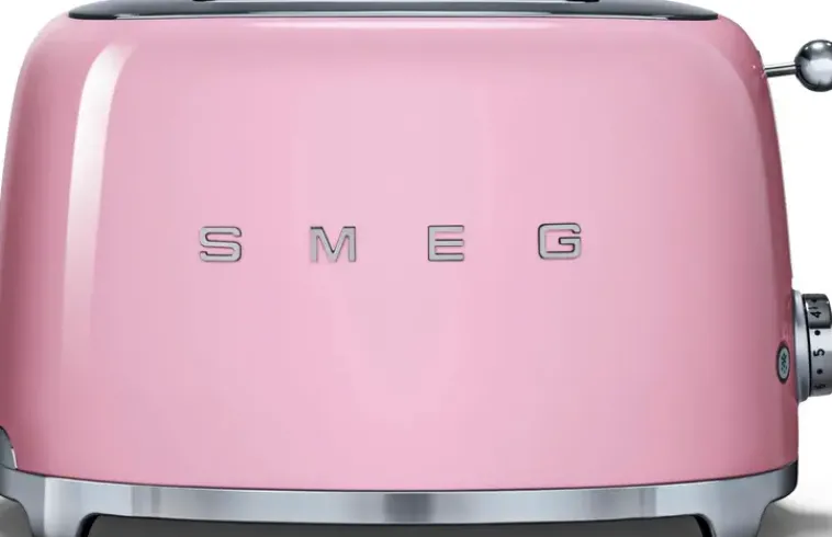 Smeg Kypsentäminen<Tsf01Pkeu 2-Viipaleen Leivanpaahdin Pinkki