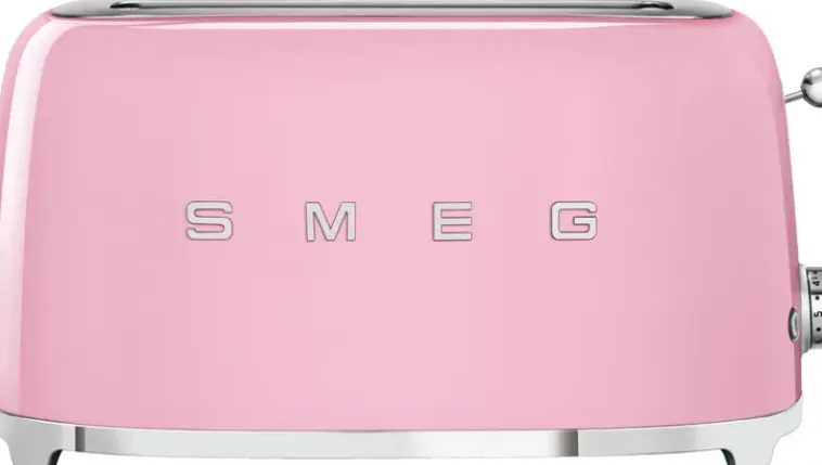 Smeg Kypsentäminen<Tsf02Pkeu 4-Viipaleen Leivanpaahdin Pinkki