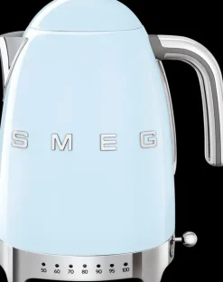 Smeg Kahvi Ja Tee<Vaaleansininen Vedenkeitin Lampotilansaadolla Klf04Pbeu