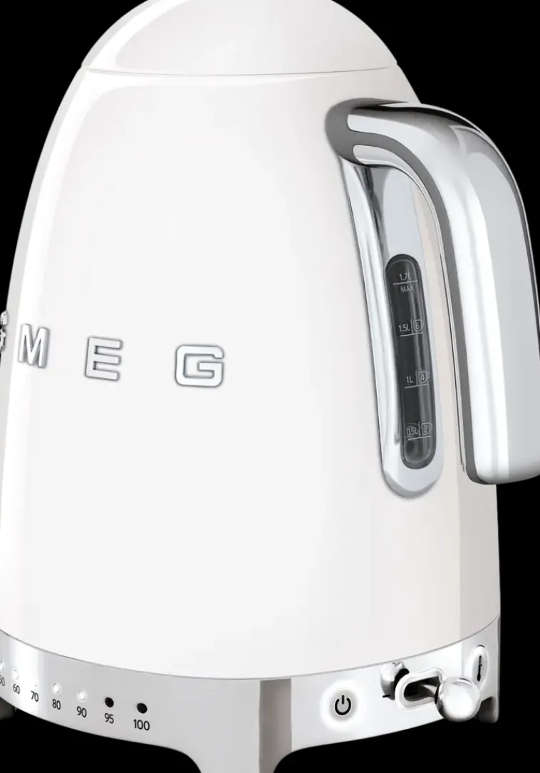 Smeg Kahvi Ja Tee<Valkoinen Vedenkeitin Lampotilansaadolla Klf04Wheu
