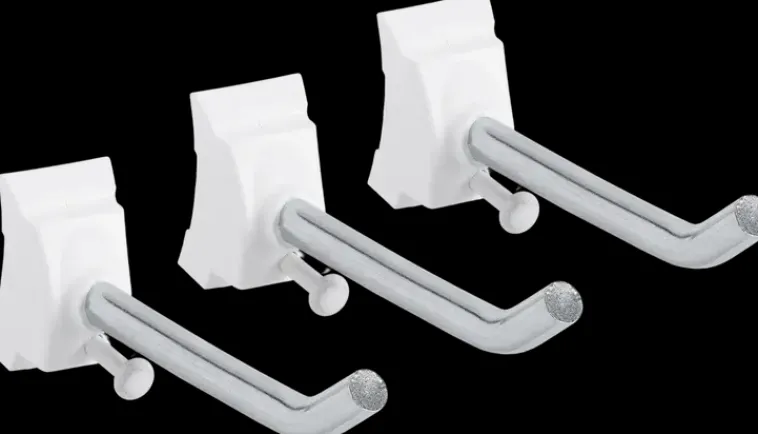 Elfa Säilytyskalusteet<Suora Koukku, Johon Voit Ripustaa Erilaisia Tavaroita. Asennetaan Sailytyskiskoon. Toimitetaan 3Kpl:En Pakkauksessa.