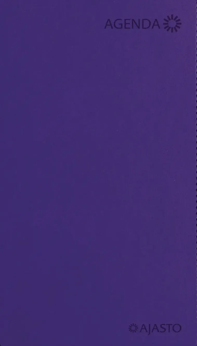 Ajasto Kalenterit>Taskukalenteri Agenda Horizontal, Liila