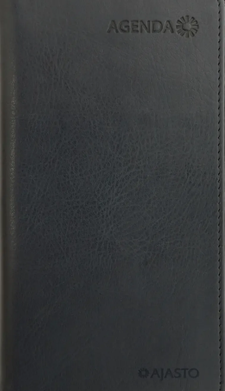 Ajasto Kalenterit>Taskukalenteri Agenda, Musta