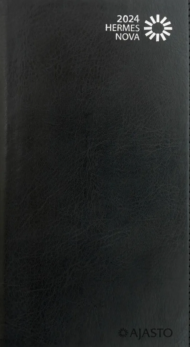 Ajasto Kalenterit>Taskukalenteri Hermes Nova, Musta