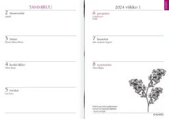 Ajasto Kalenterit>Taskukalenteri Tempo