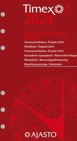 Ajasto Kalenterit>Taskukalenteri Timex 7 -Vuosipaketti