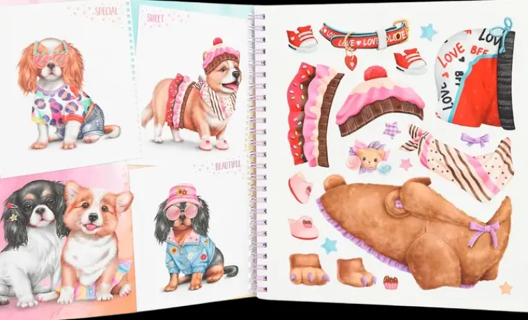 TOPModel Askartelutarvikkeet<Doggy Varityskirja