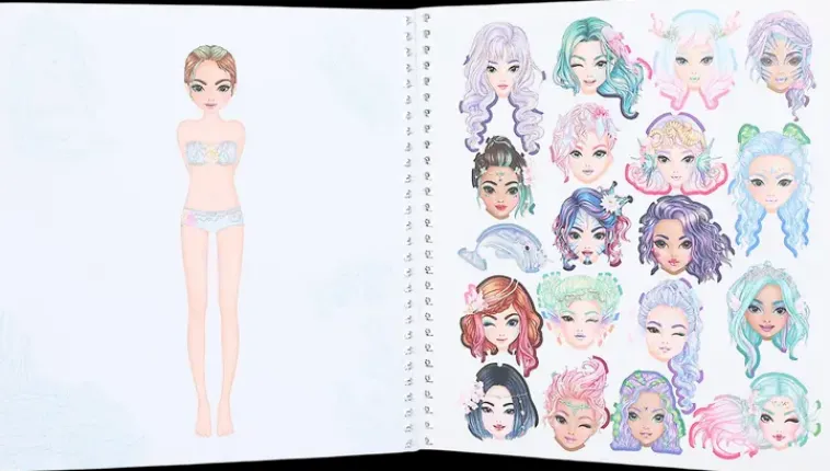 TOPModel Askartelutarvikkeet<Dress Me Up Tarrakirja Mermaid