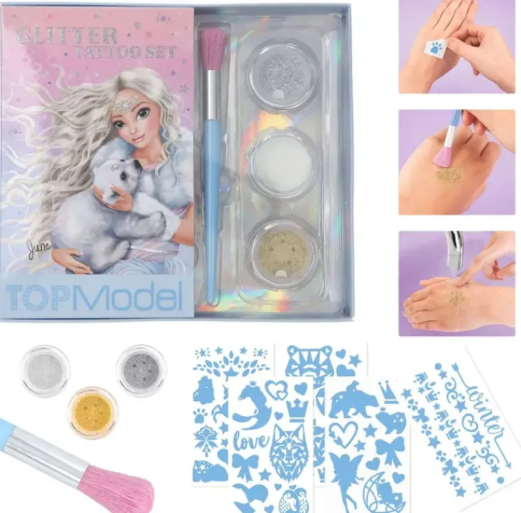 TOPModel Askartelutarvikkeet<Kimalletatuointisetti Iceworld