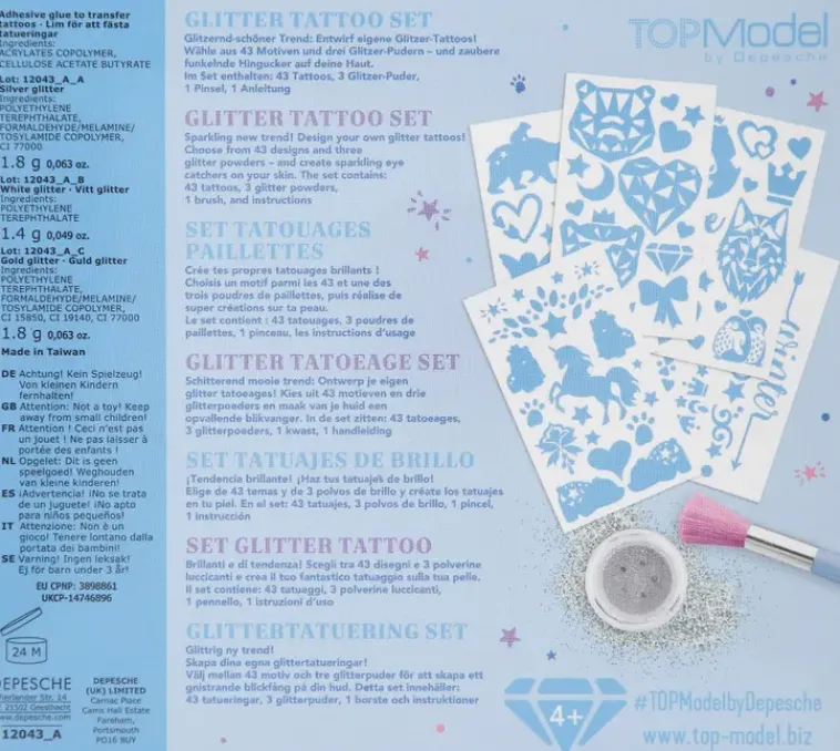 TOPModel Askartelutarvikkeet<Kimalletatuointisetti Iceworld