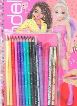 TOPModel Askartelutarvikkeet<Suunnittelukirja & Varityskynat