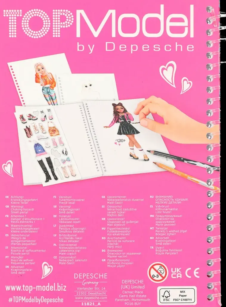 TOPModel Askartelutarvikkeet<Taskuvarityskirja