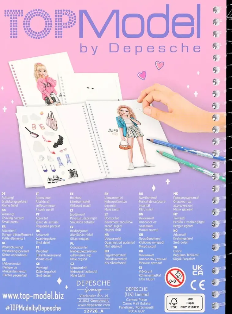 TOPModel Askartelutarvikkeet<Taskuvarityskirja