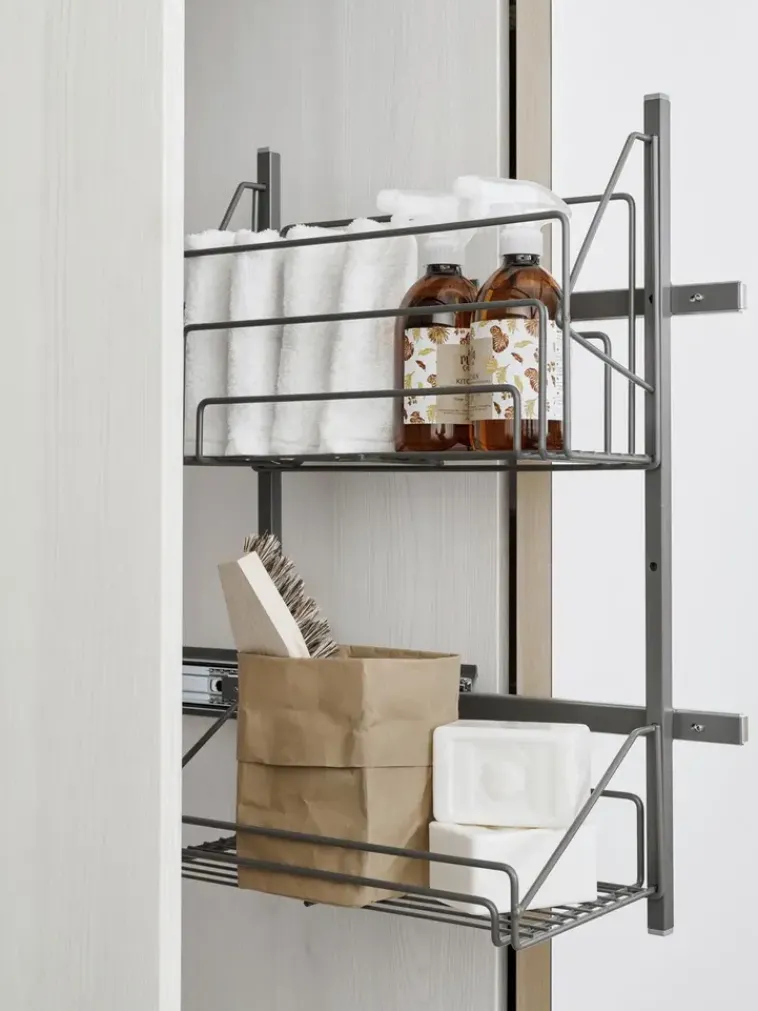 Lanka ja Muovi Säilytyskalusteet<Viivi-Tarvikevaunu Lm 695 250X500X630 Antrasiitti