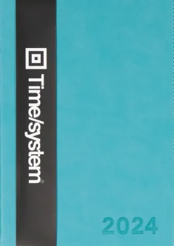 TimeSystem Kalenterit>Vuosikalenteri Time System Classic A5 Turkos 2024